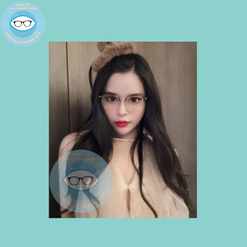 Gọng nhựa càng kính titanium mã 8151